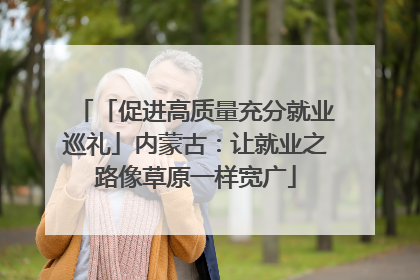 「促进高质量充分就业巡礼」内蒙古：让就业之路像草原一样宽广