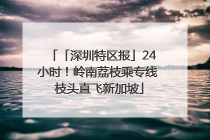 「深圳特区报」24小时！岭南荔枝乘专线 枝头直飞新加坡
