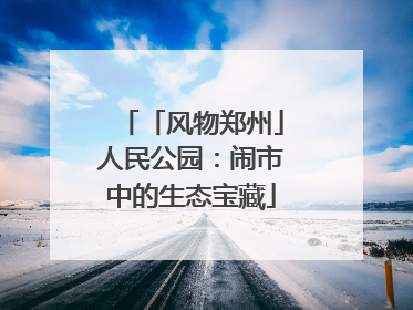「风物郑州」人民公园：闹市中的生态宝藏