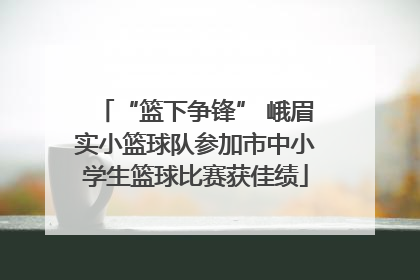 “篮下争锋” 峨眉实小篮球队参加市中小学生篮球比赛获佳绩