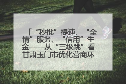 “秒批”提速、“全情”服务、“信用”生金——从“三级跳”看甘肃玉门市优化营商环境的进阶之路