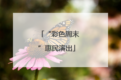 “彩色周末”惠民演出