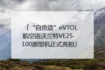 “自贡造”eVTOL航空器沃兰特VE25-100原型机正式亮相