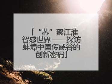 “芯”聚江淮 智感世界——探访蚌埠中国传感谷的创新密码