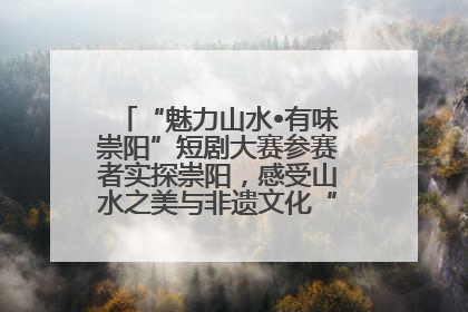 “魅力山水•有味崇阳”短剧大赛参赛者实探崇阳，感受山水之美与非遗文化“提琴戏”魅力