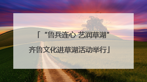 “鲁兵连心 艺润草湖”齐鲁文化进草湖活动举行