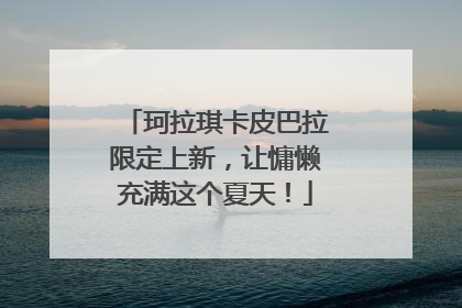 珂拉琪卡皮巴拉限定上新，让慵懒充满这个夏天！