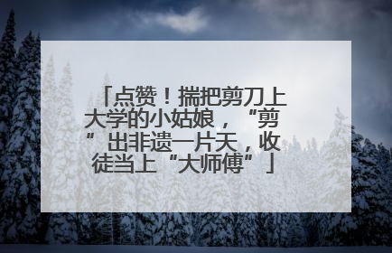 点赞！揣把剪刀上大学的小姑娘，“剪”出非遗一片天，收徒当上“大师傅”