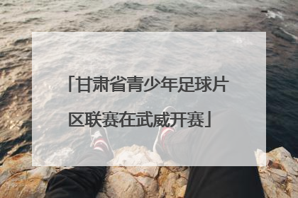 甘肃省青少年足球片区联赛在武威开赛