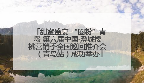 甜蜜盛宴 “圈粉”青岛 第六届中国·澄城樱桃营销季全国巡回推介会（青岛站）成功举办
