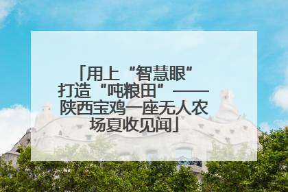 用上“智慧眼” 打造“吨粮田”——陕西宝鸡一座无人农场夏收见闻