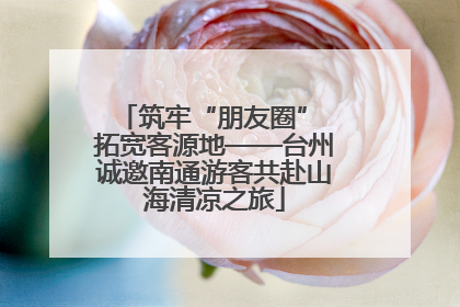 筑牢“朋友圈” 拓宽客源地——台州诚邀南通游客共赴山海清凉之旅
