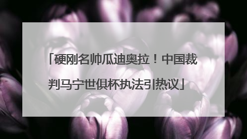 硬刚名帅瓜迪奥拉！中国裁判马宁世俱杯执法引热议