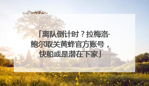离队倒计时？拉梅洛·鲍尔取关黄蜂官方账号，快船或是潜在下家