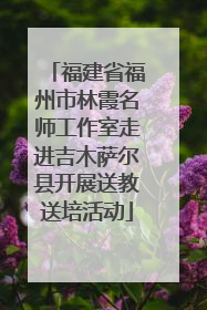 福建省福州市林霞名师工作室走进吉木萨尔县开展送教送培活动