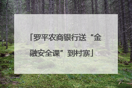 罗平农商银行送“金融安全课”到村寨