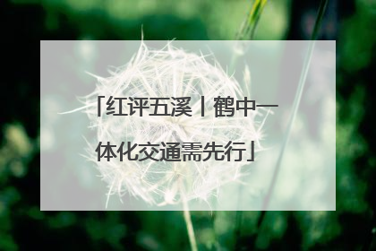 红评五溪丨鹤中一体化交通需先行