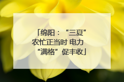 绵阳：“三夏”农忙正当时 电力“满格”促丰收
