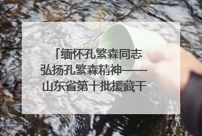 缅怀孔繁森同志 弘扬孔繁森精神——山东省第十批援藏干部人才清明节前到岗巴县开展党性教育