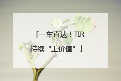 一车直达！TIR持续“上价值”