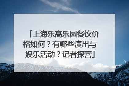 上海乐高乐园餐饮价格如何？有哪些演出与娱乐活动？记者探营