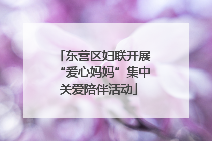 东营区妇联开展“爱心妈妈”集中关爱陪伴活动