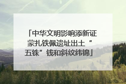 中华文明影响添新证 蒙扎铁佩遗址出土“五铢”钱和斜纹纬锦