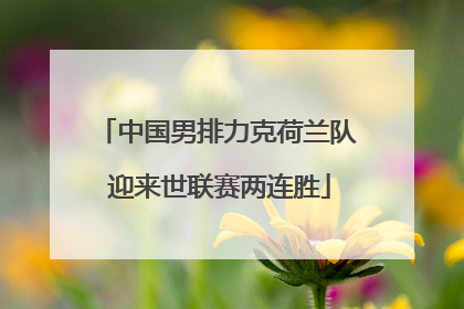 中国男排力克荷兰队 迎来世联赛两连胜