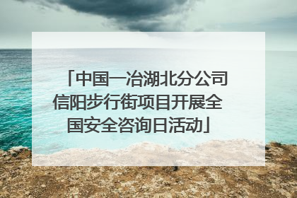中国一冶湖北分公司信阳步行街项目开展全国安全咨询日活动