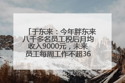 于东来：今年胖东来八千多名员工税后月均收入9000元，未来员工每周工作不超36小时，年假40天起！胖东来“店王”业绩快赶超山姆