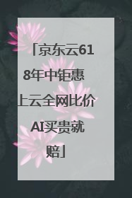 京东云618年中钜惠 上云全网比价 AI买贵就赔