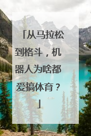 从马拉松到格斗，机器人为啥都爱搞体育？
