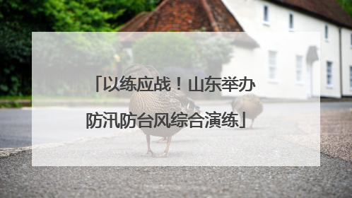 以练应战！山东举办防汛防台风综合演练