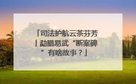 司法护航云茶芬芳丨勐腊易武“断案碑”有啥故事？