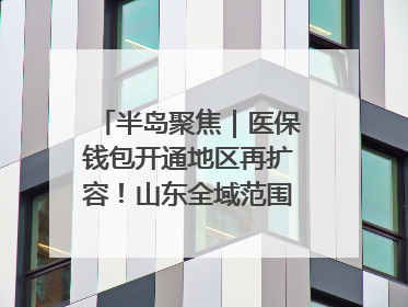 半岛聚焦｜医保钱包开通地区再扩容！山东全域范围内已开通，有何用处？如何操作？速戳→