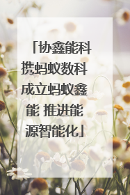 协鑫能科携蚂蚁数科成立蚂蚁鑫能 推进能源智能化