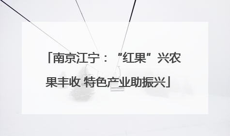南京江宁：“红果”兴农果丰收 特色产业助振兴