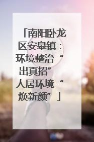 南阳卧龙区安皋镇：环境整治“出真招” 人居环境“焕新颜”