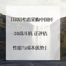 印尼考虑采购中国歼-10战斗机 正评估性能与成本优势