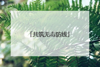 共筑无毒防线