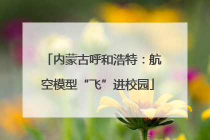 内蒙古呼和浩特：航空模型“飞”进校园