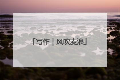 写作｜风吹麦浪