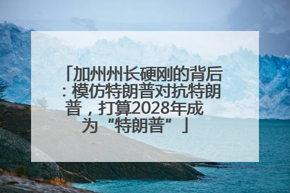加州州长硬刚的背后：模仿特朗普对抗特朗普，打算2028年成为“特朗普”