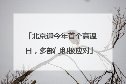 北京迎今年首个高温日，多部门积极应对