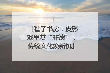 孺子书房：皮影戏里赏“非遗”，传统文化焕新机