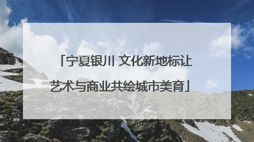 宁夏银川 文化新地标让艺术与商业共绘城市美育