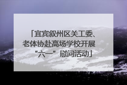 宜宾叙州区关工委、老体协赴高场学校开展“六一”慰问活动