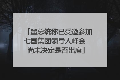 墨总统称已受邀参加七国集团领导人峰会 尚未决定是否出席