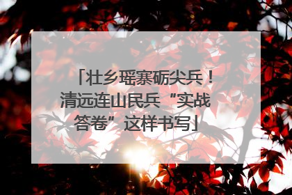 壮乡瑶寨砺尖兵！清远连山民兵“实战答卷”这样书写