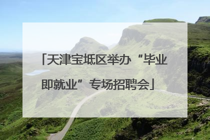 天津宝坻区举办“毕业即就业”专场招聘会